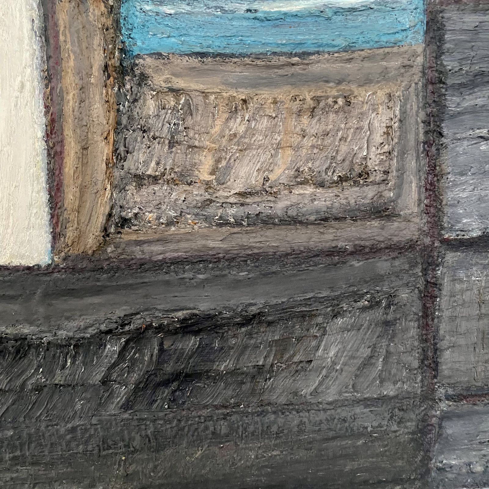 Large Swedish Modernist Abstract Painting By Max Gregor Carlsson photo 2350.0