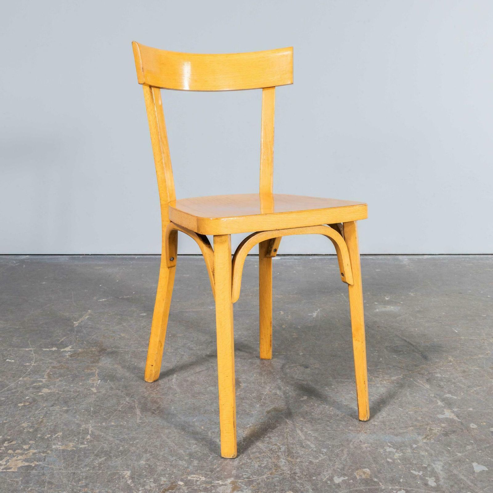 photo for sale 1950’s Standard Single Bar Blonde French Dining Chairs