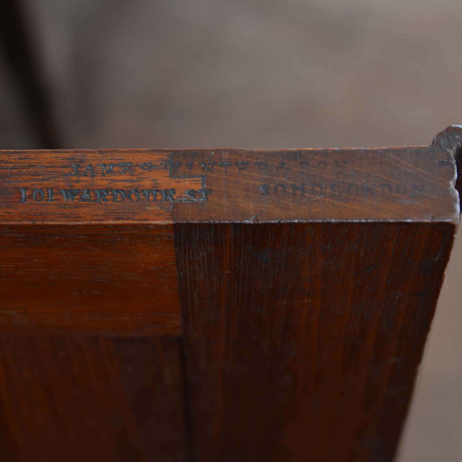 Glazed Bookcase With Crenelated Cornice, By James Winter & Son photo vinterior