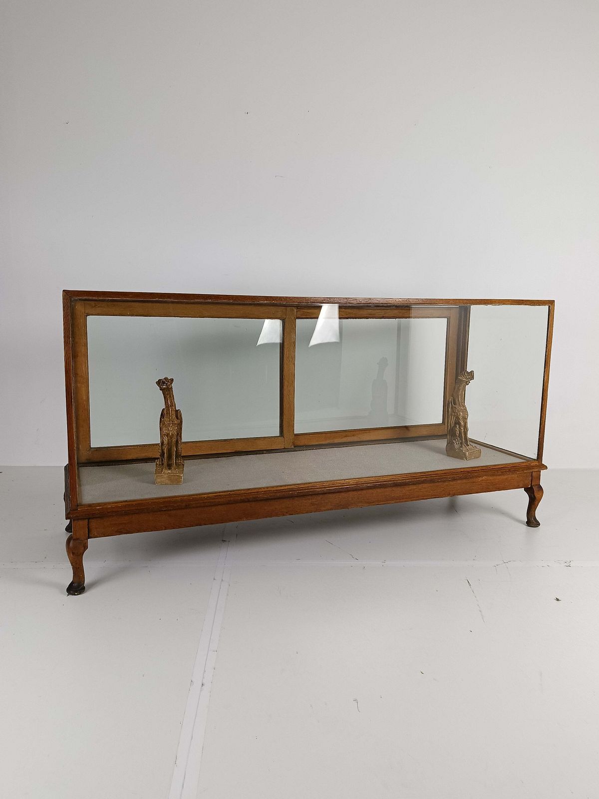Furniture Antique Large Glass Dispay Cabinet / Shop Counter photo