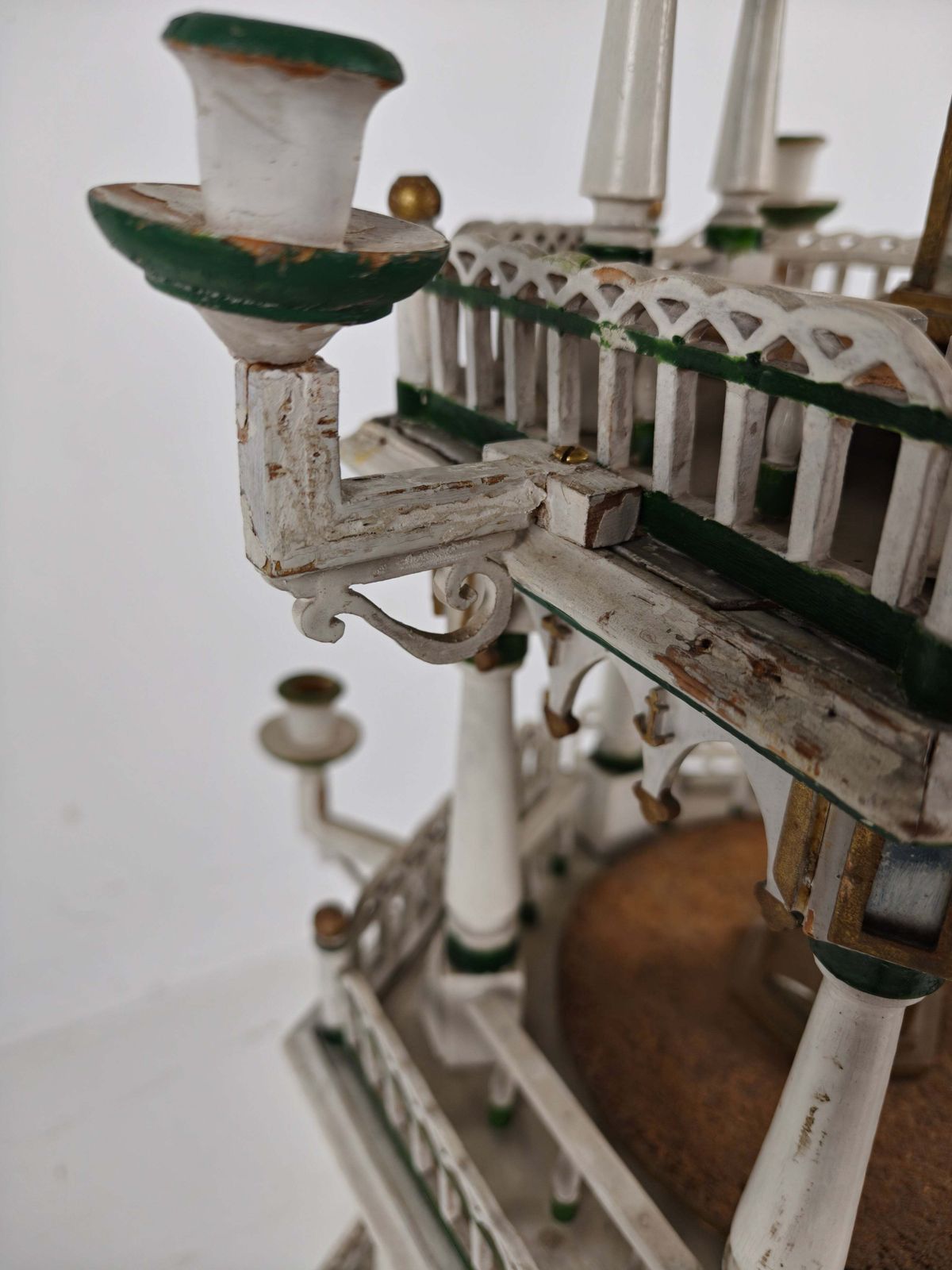 19th Century Handmade Christmas Pyramid – Rare And Beautiful German Folk Art Piece photo buy