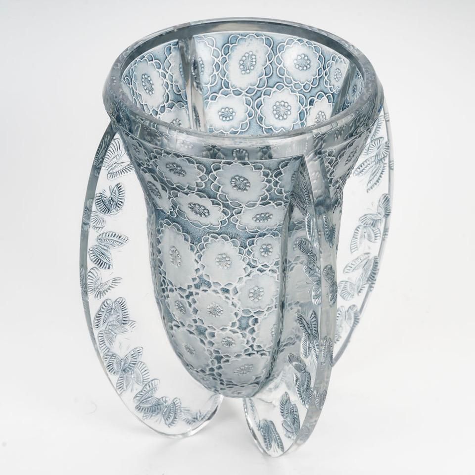 René Lalique (1860   1945) “Butterflies” Vase   1936. photo for sale