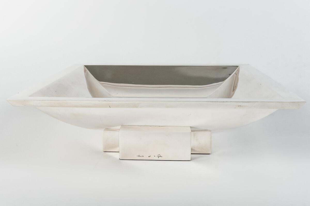 D. Garrido – Square Centerpiece In Sterling Silver 20th photo Home Decor