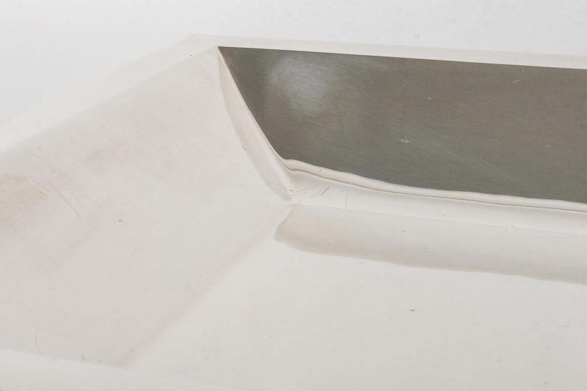 D. Garrido – Square Centerpiece In Sterling Silver 20th photo vintage