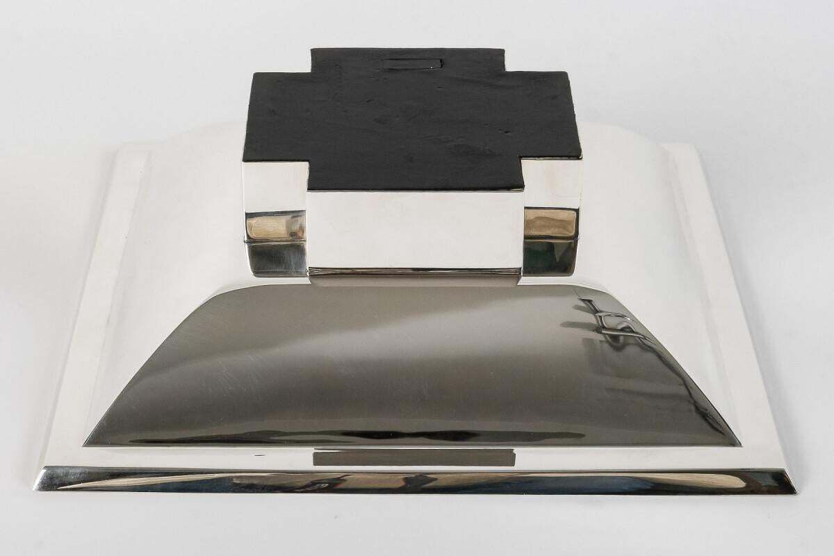 15163.0 D. Garrido – Square Centerpiece In Sterling Silver 20th photo