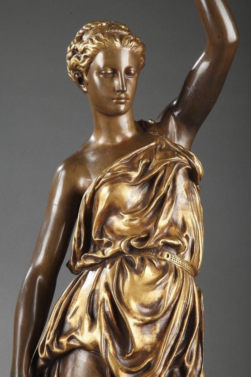 Barbedienne   Pair Of 19th Century Bronze Torchières By Dubois & Falguiere photo 59571.0