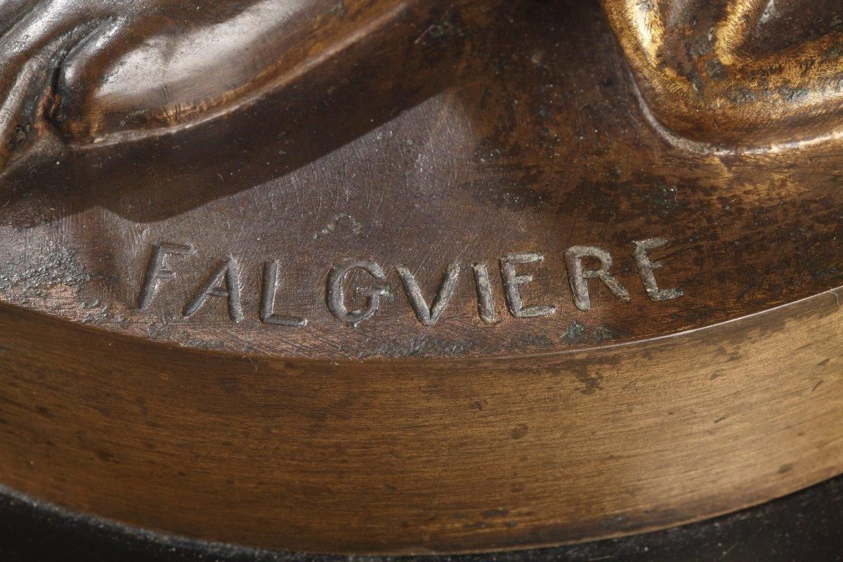photo for sale Barbedienne   Pair Of 19th Century Bronze Torchières By Dubois & Falguiere