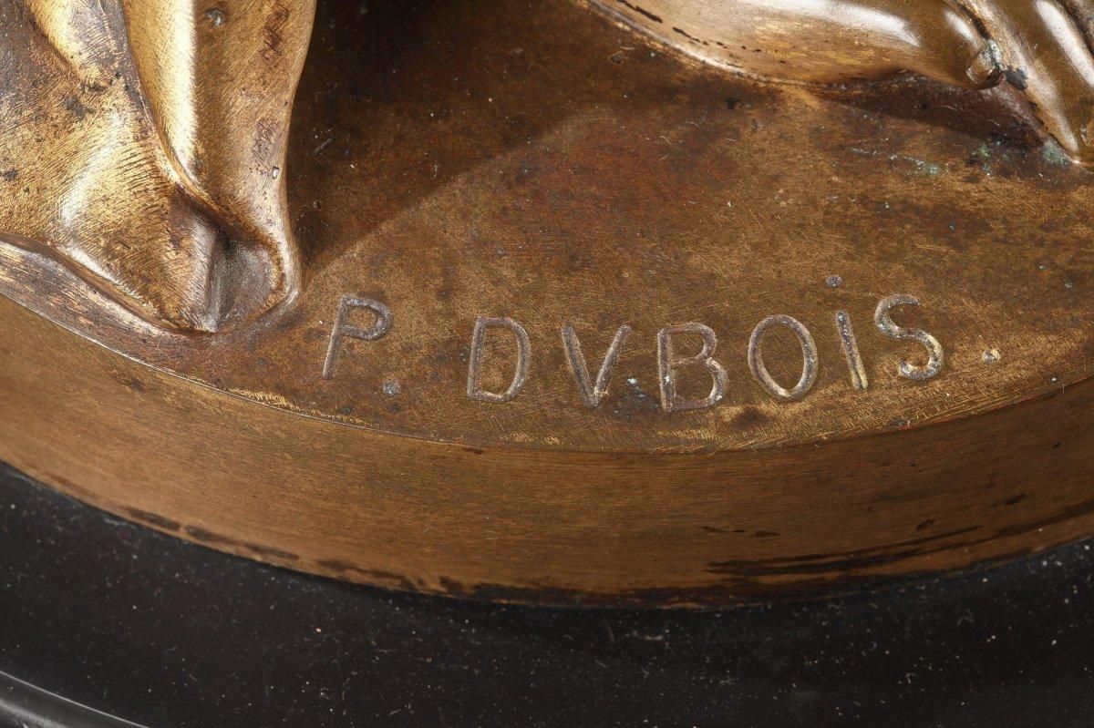 59571.0 Barbedienne   Pair Of 19th Century Bronze Torchières By Dubois & Falguiere photo