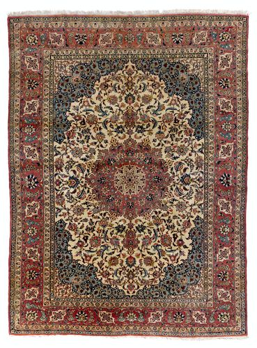 8.6x11.7 Ft Antique Oriental Rug, Fine Traditional Wool Carpet