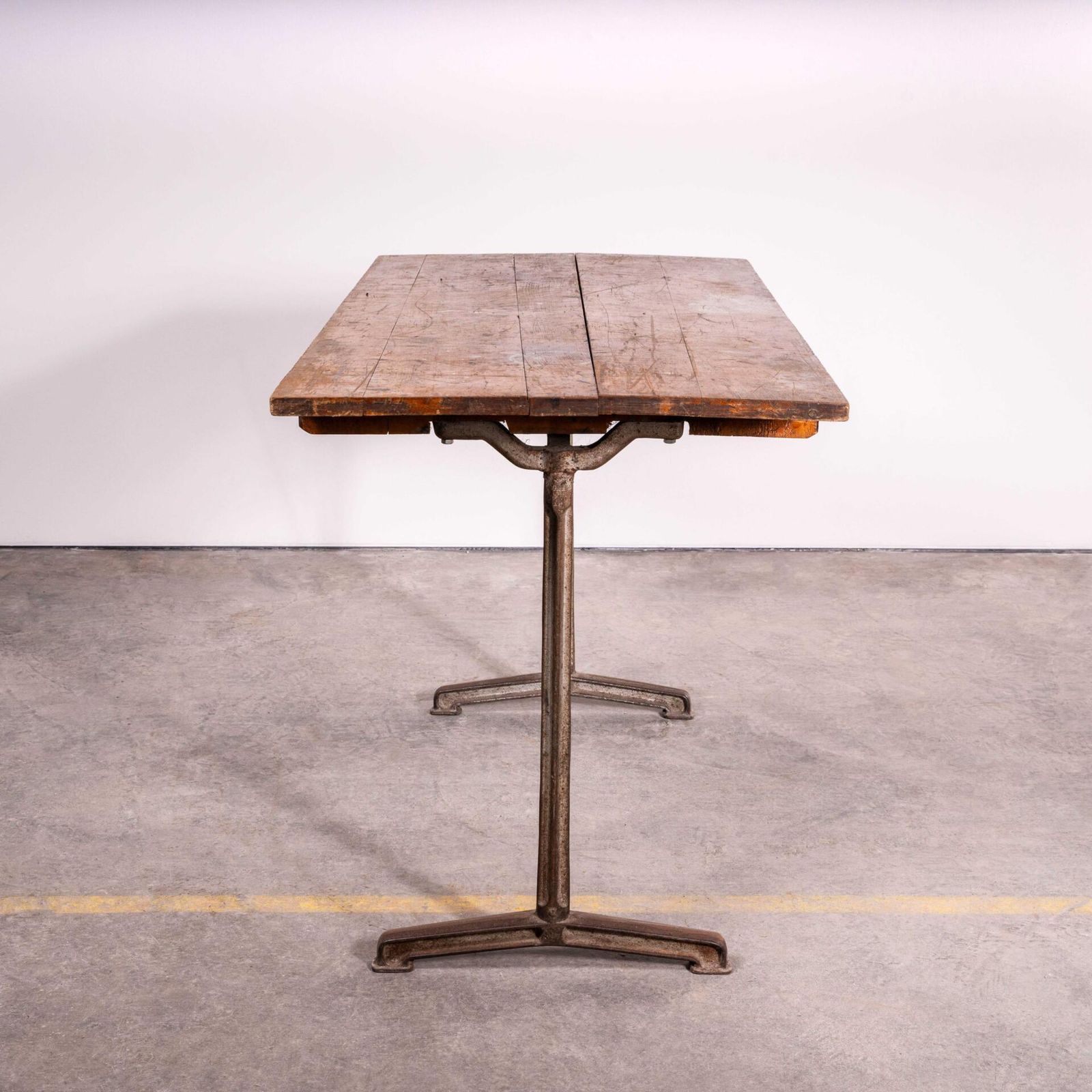 1930’s French Original Cast Base Small Dining Table photo furniture