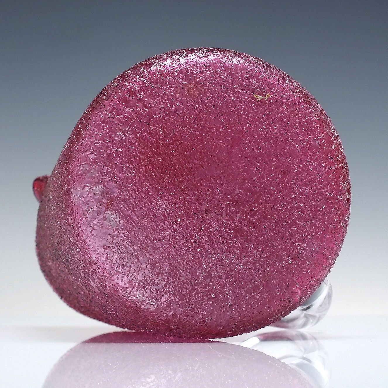 19th Century Cranberry Overshot Glass Water Jug C1880 photo for sale