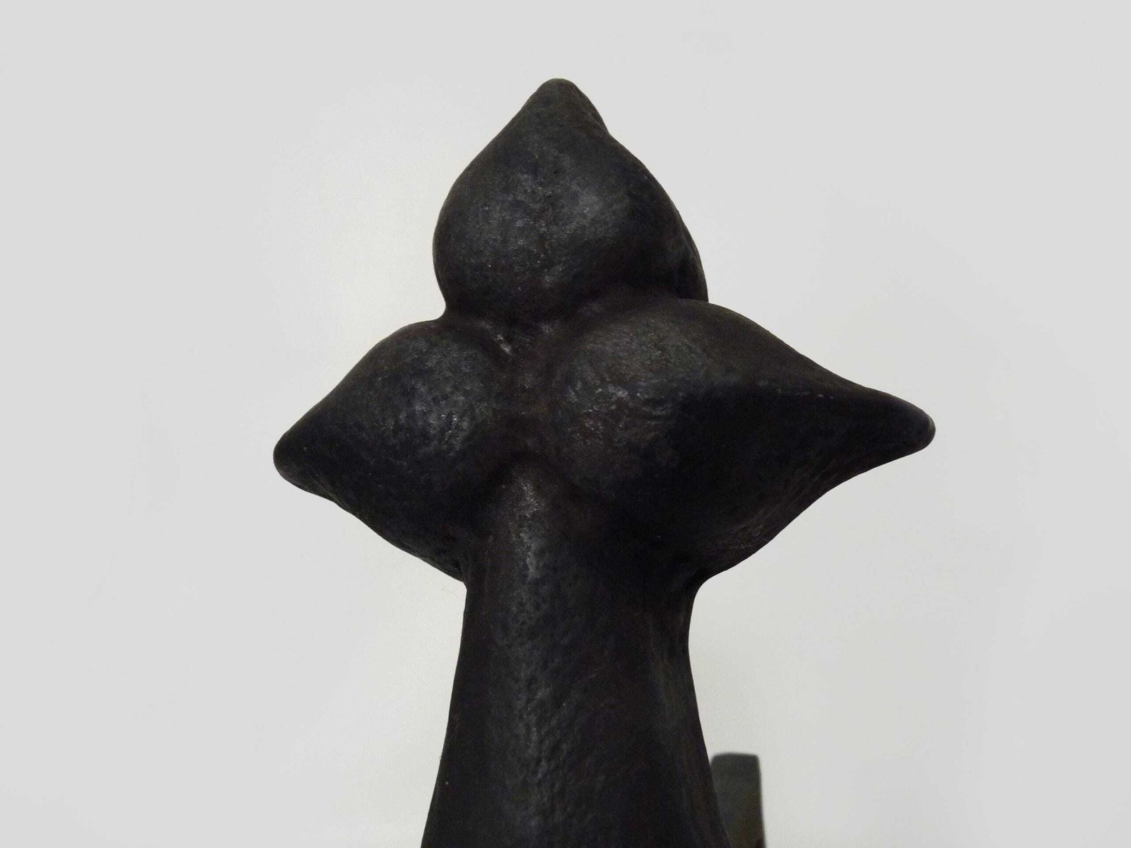Paar Gietijzeren Haardbokkken. Frankrijk, 19e Eeuw. photo 169.0