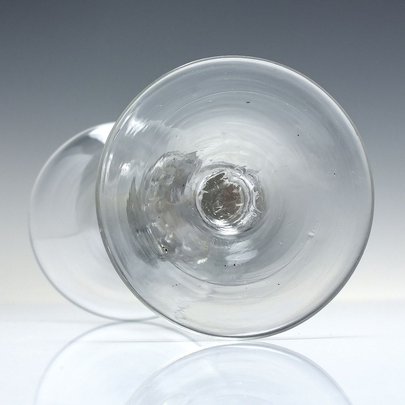 18th Century Balustroid Wine Glass C1735 photo for sale