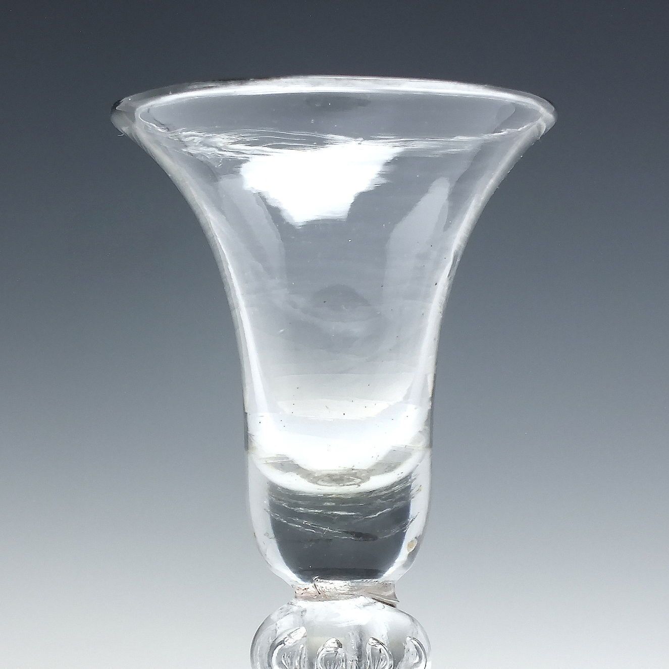 18th Century Balustroid Wine Glass C1735 photo 620.0