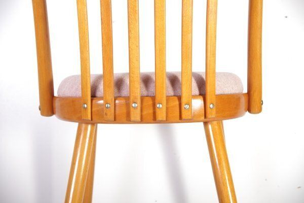 Mid Century Pink Chair By A. Suman For Cesky Nabytek, Former Czechoslovakia, 1960s photo for sale