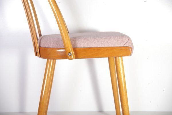 Mid Century Pink Chair By A. Suman For Cesky Nabytek, Former Czechoslovakia, 1960s photo Furniture