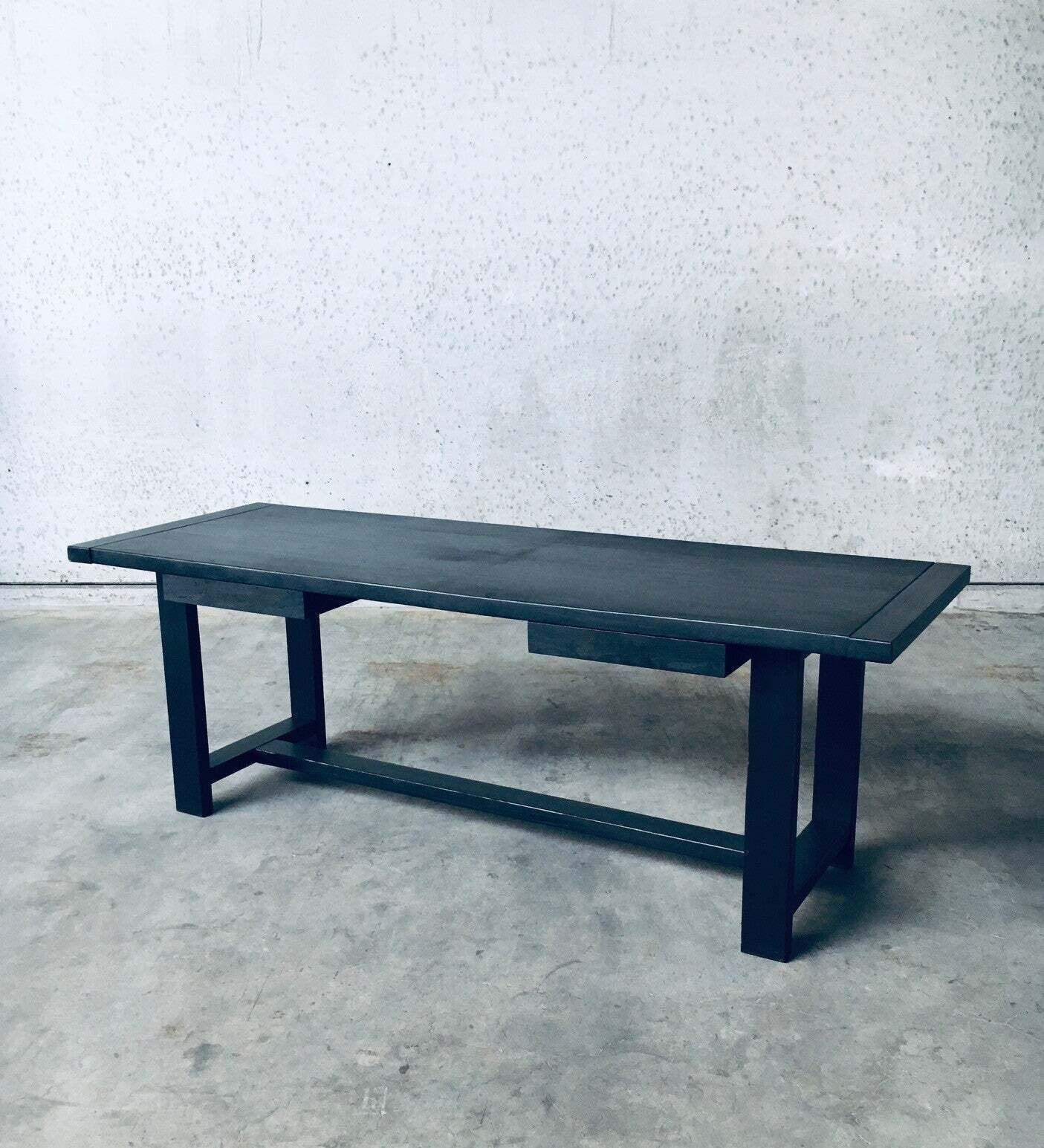 Midcentury Modern Design Dining Table / Desk By J. Batenburg For Mi, Belgium 1969