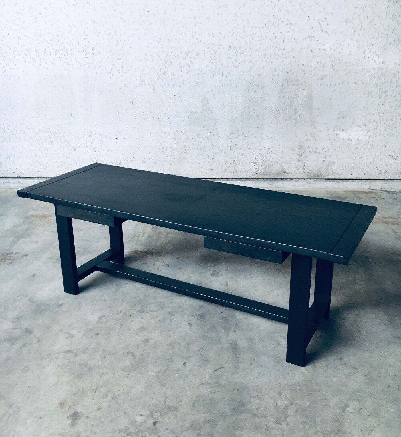 Midcentury Modern Design Dining Table / Desk By J. Batenburg For Mi, Belgium 1969 photo for sale
