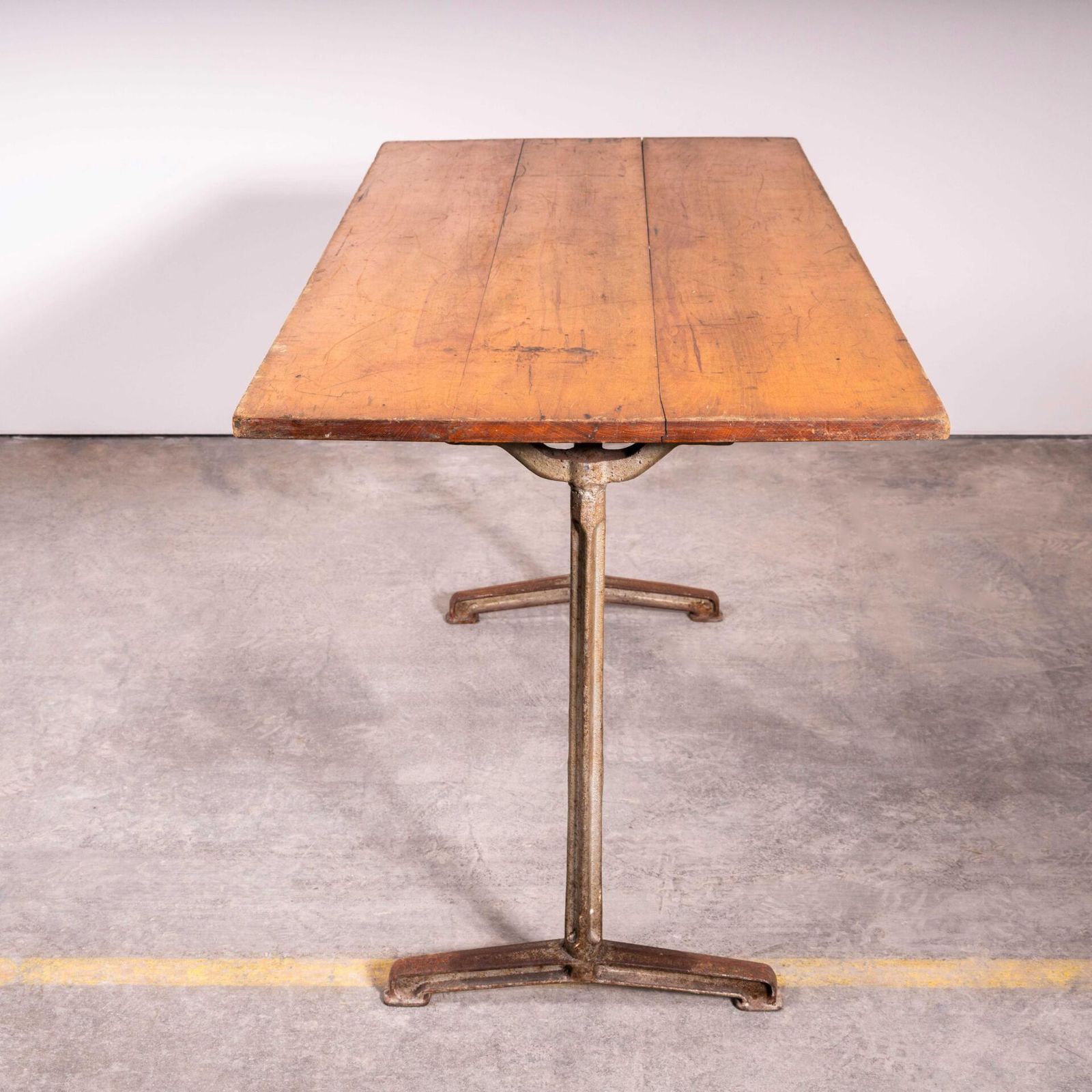 1930’s French Original Cast Base Small Dining Table photo Furniture