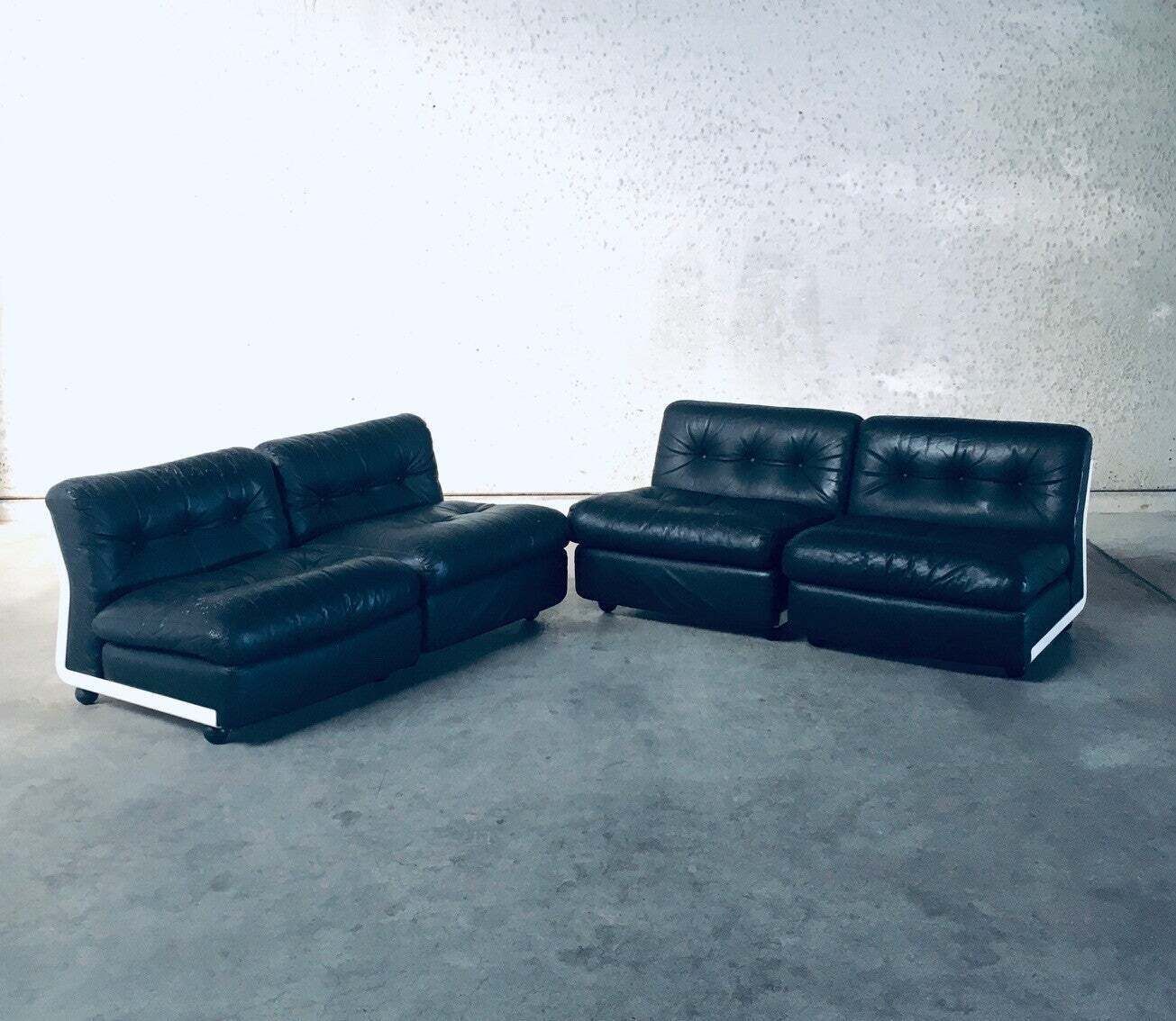 1970's Midcentury Modern Design Amanta Modular Sofa By Mario Bellini For B&B Italia