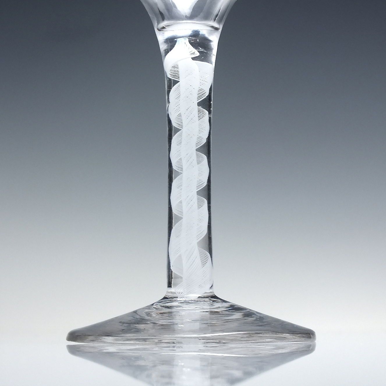 Rare Antique 18th Century Opaque Twist Wine Glass C1760 photo Home Decor