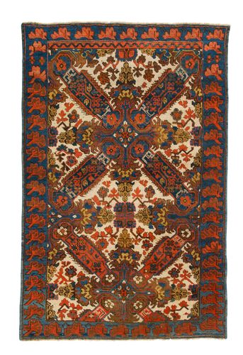 3.5x5 Ft Antique Caucasian Seichur Rug