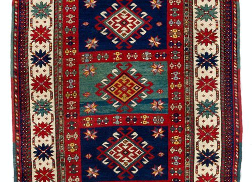 4.3x9.6 Ft Antique Caucasian Kazak Rug. Full Pile. Original Condition. Ca 1880 photo for sale