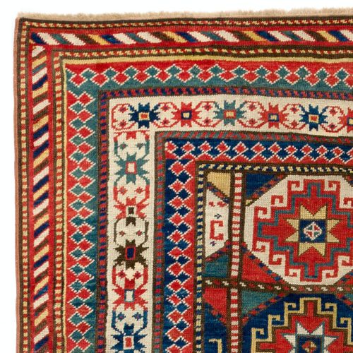 4x8 Ft Antique Caucasian Gendje Rug, Circa 1875 photo for sale