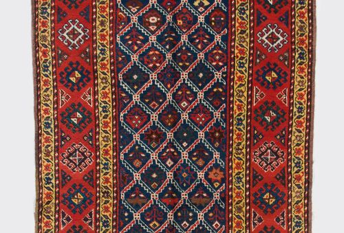 3.7x11.4 Ft Antique Caucasian Talish Runner Rug, Late 19th Century, All Wool photo for sale