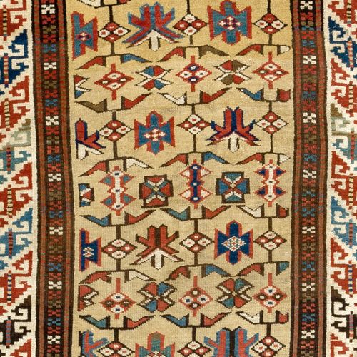 3x6.7 Ft Antique Caucasian Daghestan Rug, Circa 1880 photo for sale
