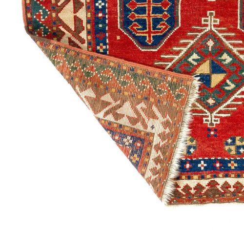 3.5x4 Ft Rare Antique Caucasian Borchalo Kazak Prayer Rug, Circa 1875 photo 2475.0