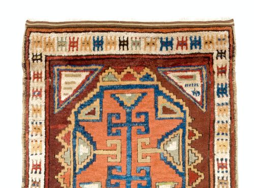 3.7x11.7 Ft Antique Hand Knotted Anatolian Konya Karapinar Runner Rug photo furniture