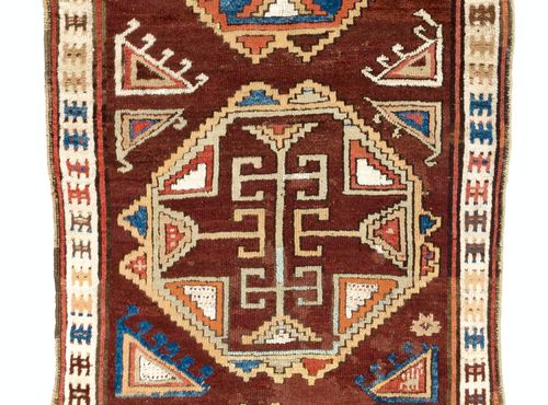 3.7x11.7 Ft Antique Hand Knotted Anatolian Konya Karapinar Runner Rug photo Textiles