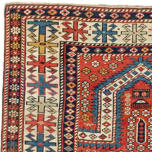 3x4.8 Ft Antique Caucasian Shirvan Prayer Rug photo for sale