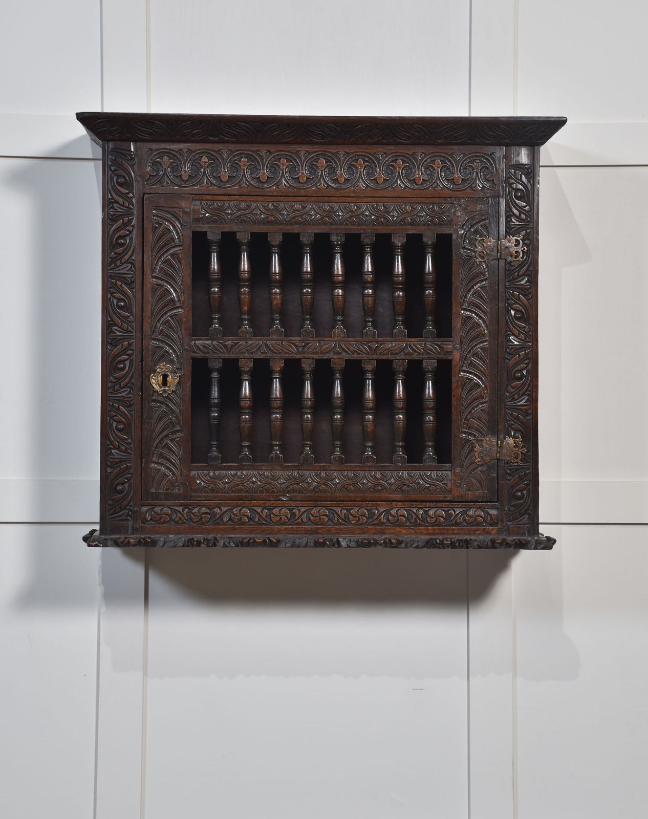 Charles II Oak Mural Livery Cupboard