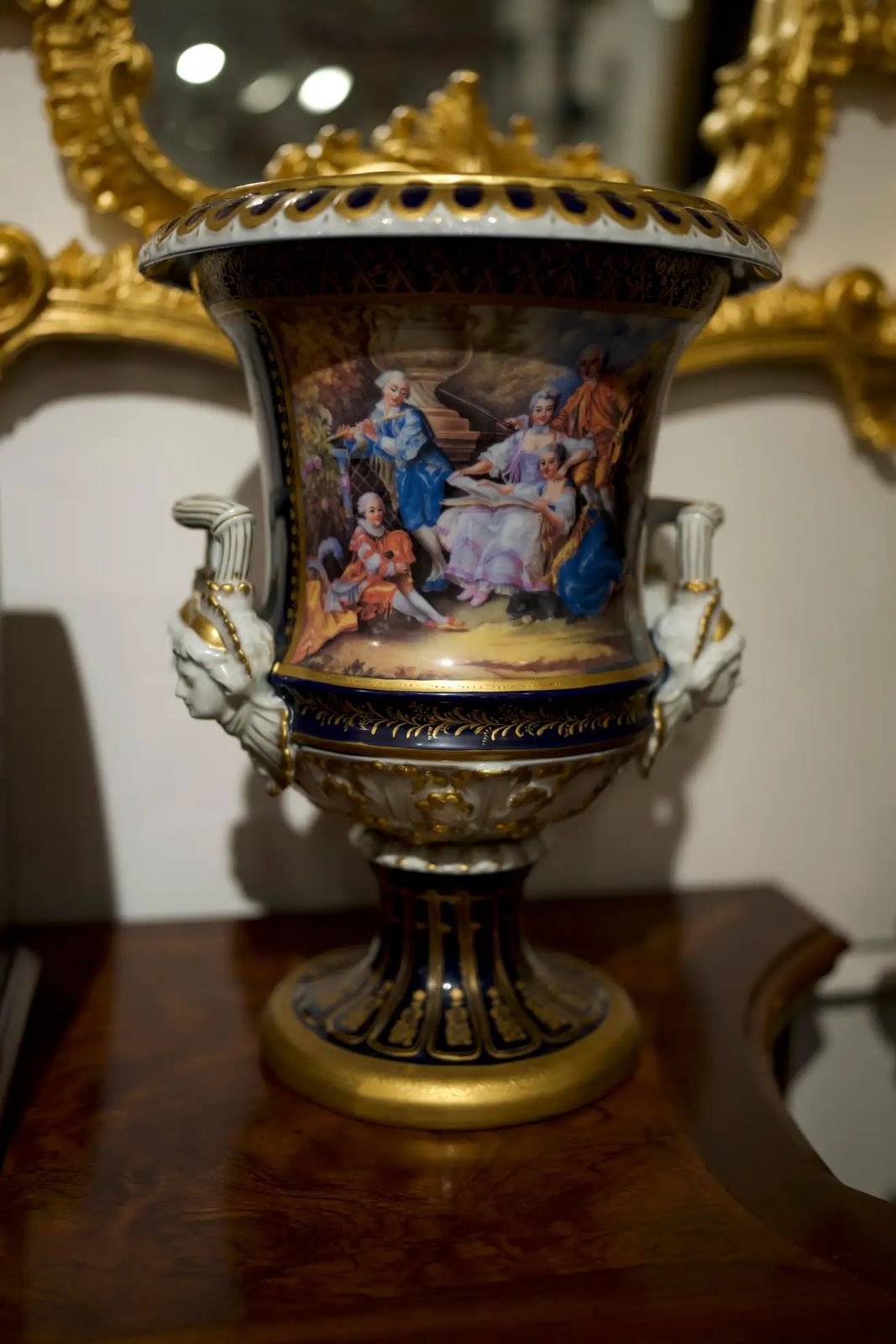 Pair Of 19th Century Royal Vienna Urns photo for sale
