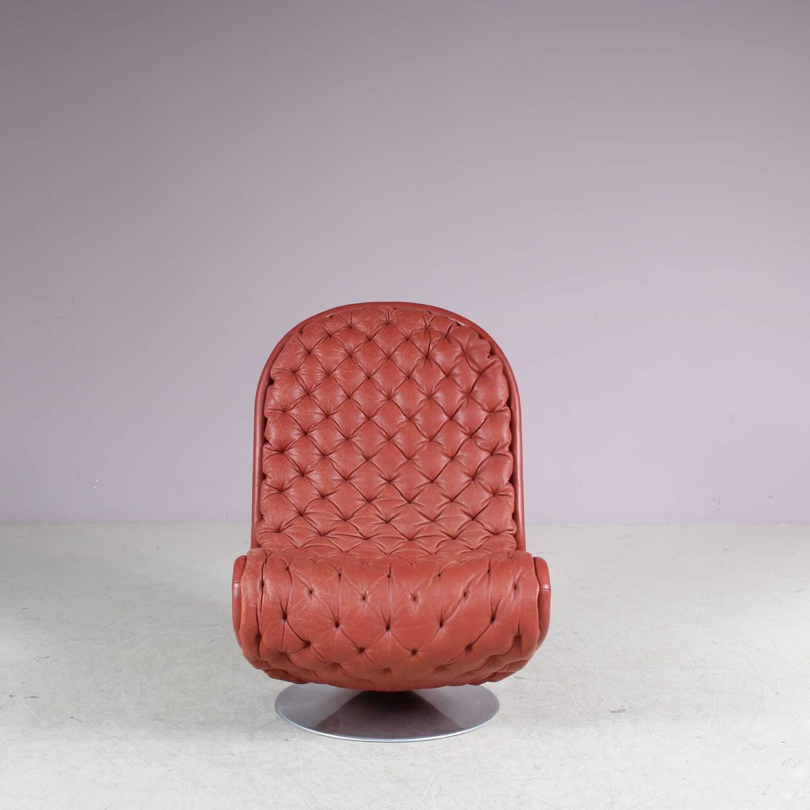 1970s Lowback “1 2 3” Chair By Verner Panton For Fritz Hansen, Denmark photo vintage