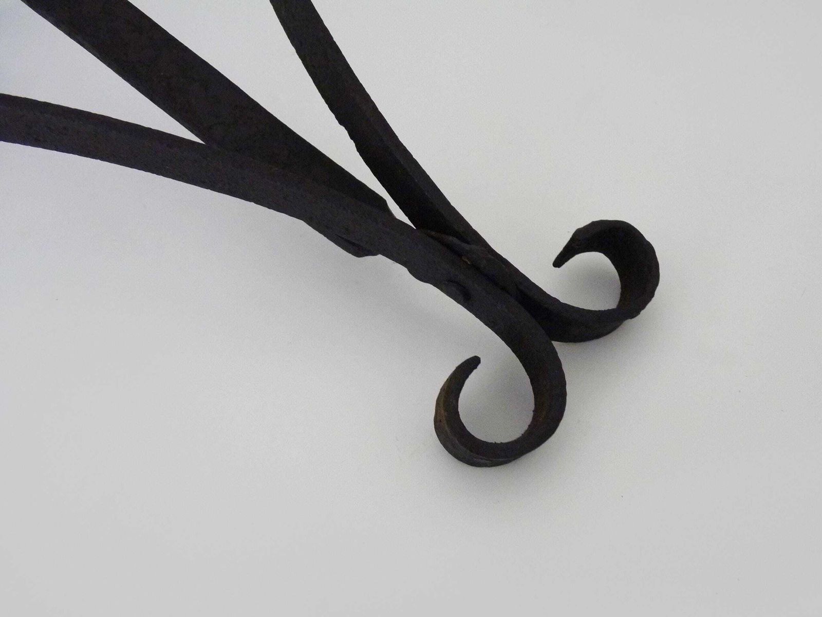 3 Large Wrought Iron Wall Candlesticks. 19th Century Outdoor Candlesticks photo vinterior