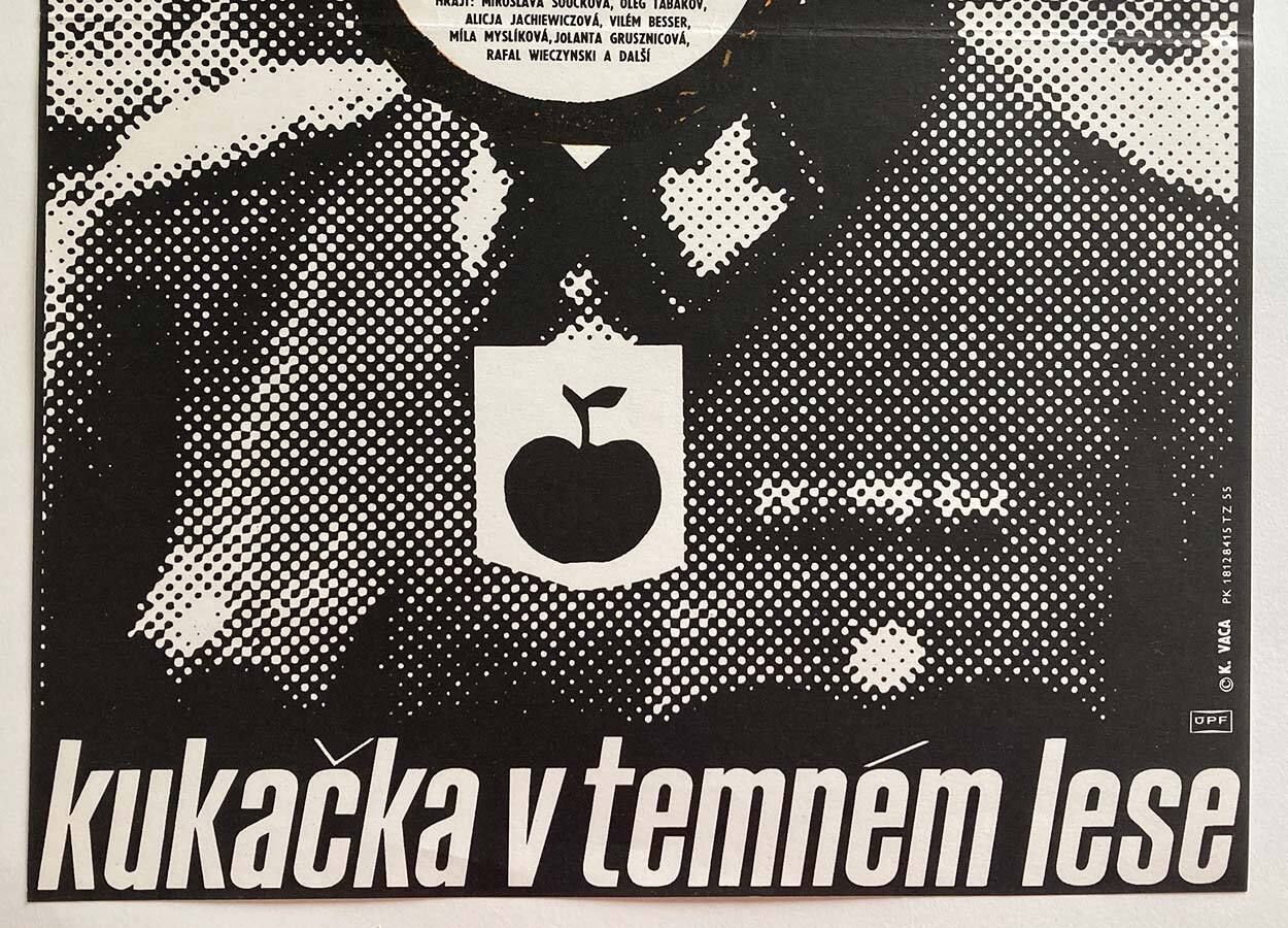 Original Film Poster, Cuckoo In A Dark Forest, Karel Vaca, 1985, Genuine Czech Large Vintage Print photo furniture