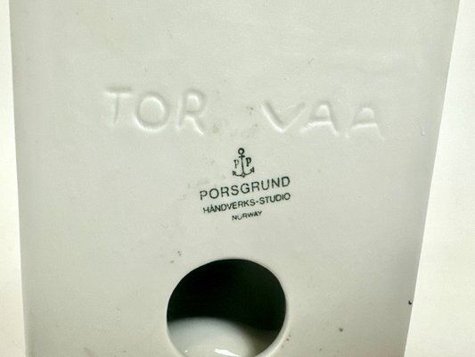 Home Decor Porcelain Ermine Figurine By Tor Vaa For Porsgrund, 1960s photo