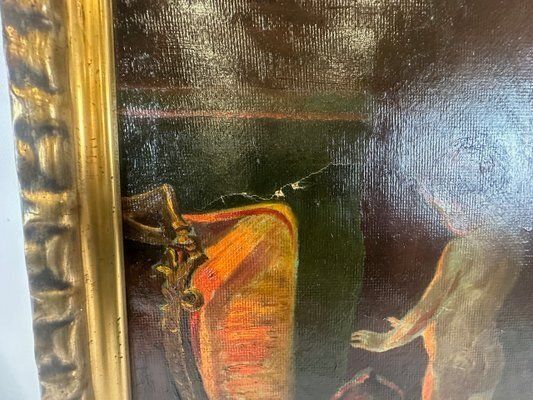 After Paul Peel, After The Bath, 1900s, Oil On Canvas, Framed photo Art