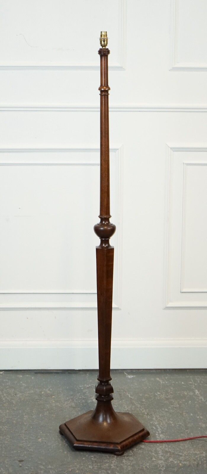Antique Heal's Hexagonal Base Standing Lamp Circa 1930s photo furniture