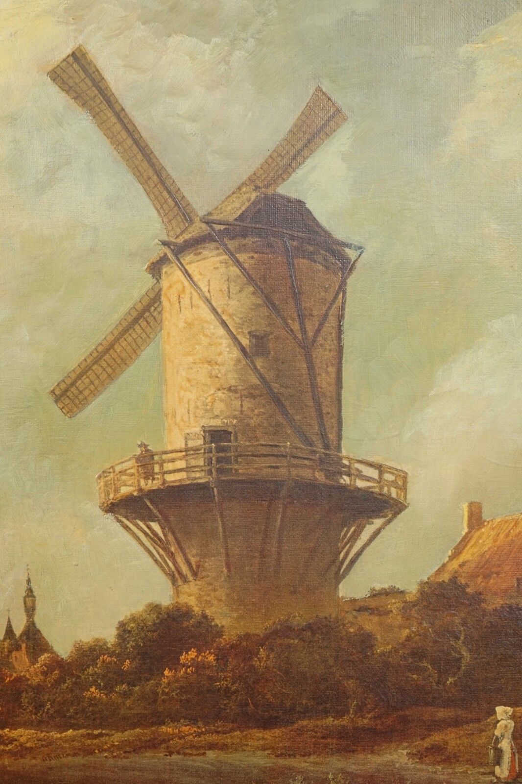 photo for sale Painting After Jacob Van Ruisdael The Mill Wijk Bij Duurstede Dutch 1628 1682