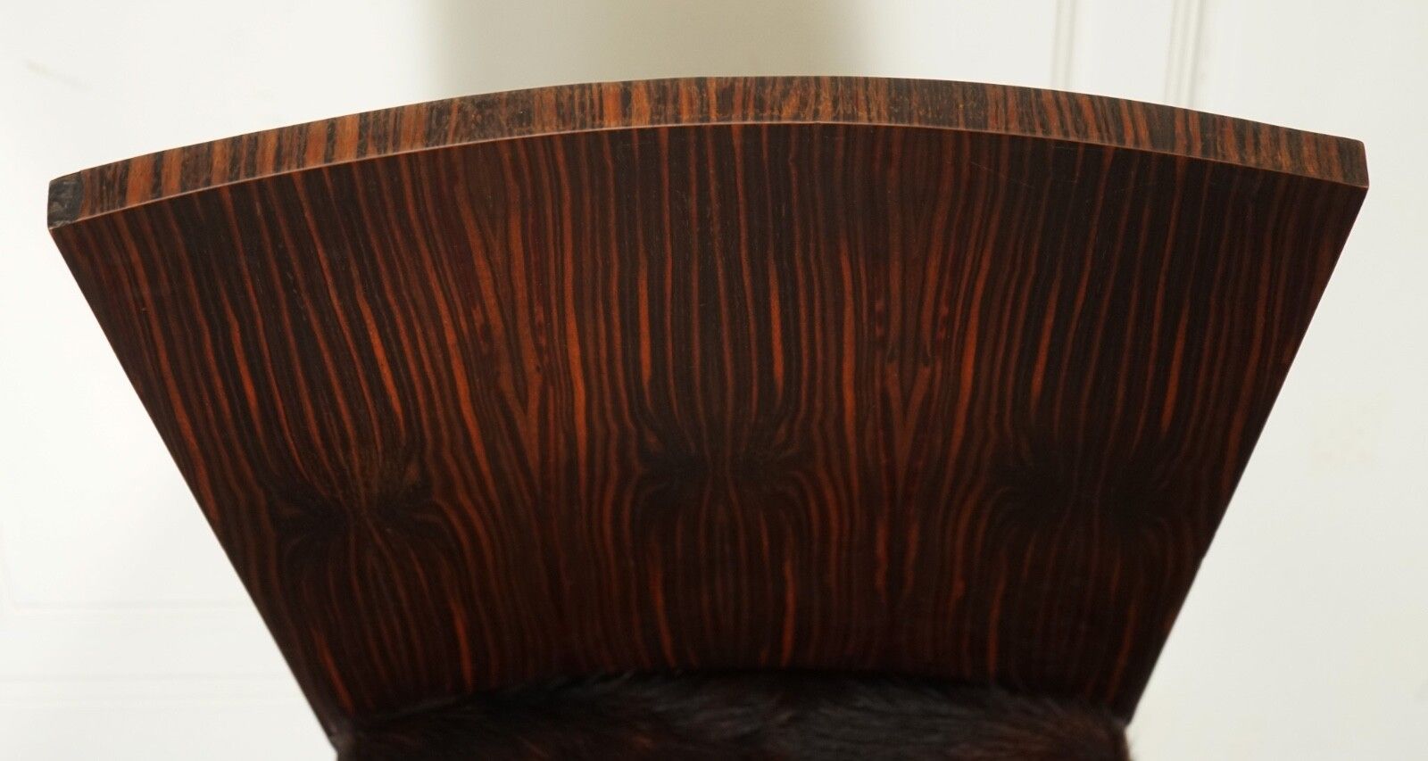 photo buy Art Deco Style Theodore Alexander Office Side Chair With Pony Hide Seat