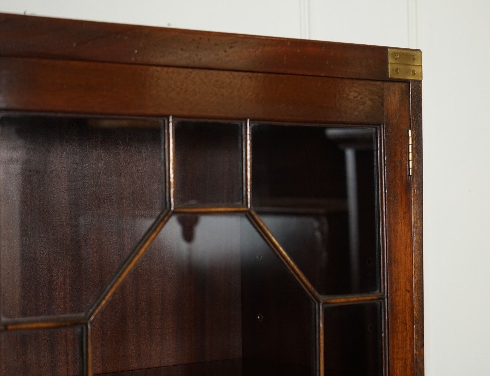 Vintage Bevan Funnell Military Campaign Astral Glazed Library Display Cabinet photo vinterior