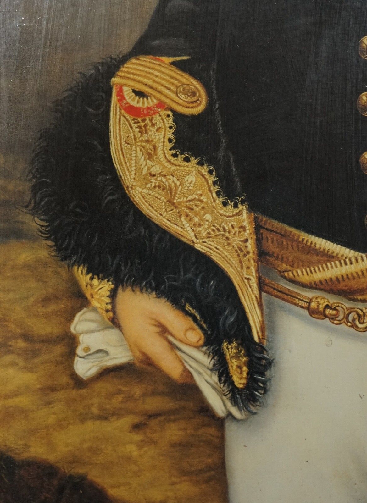 225.0 Ceremonial Dress Thierry Poncelet Framed Art Print Black And Gold Frame photo