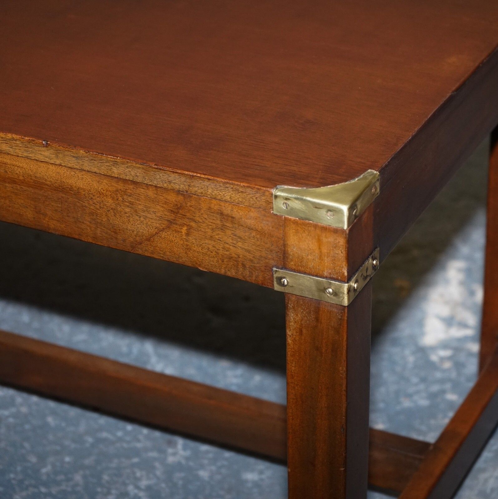 Restored Harrods Reh Kennedy Military Campaign Coffee Table photo Furniture