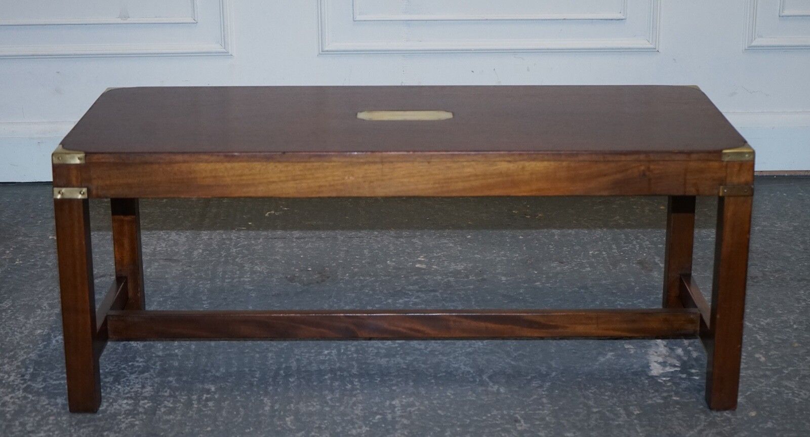 1250.0 Restored Harrods Reh Kennedy Military Campaign Coffee Table photo