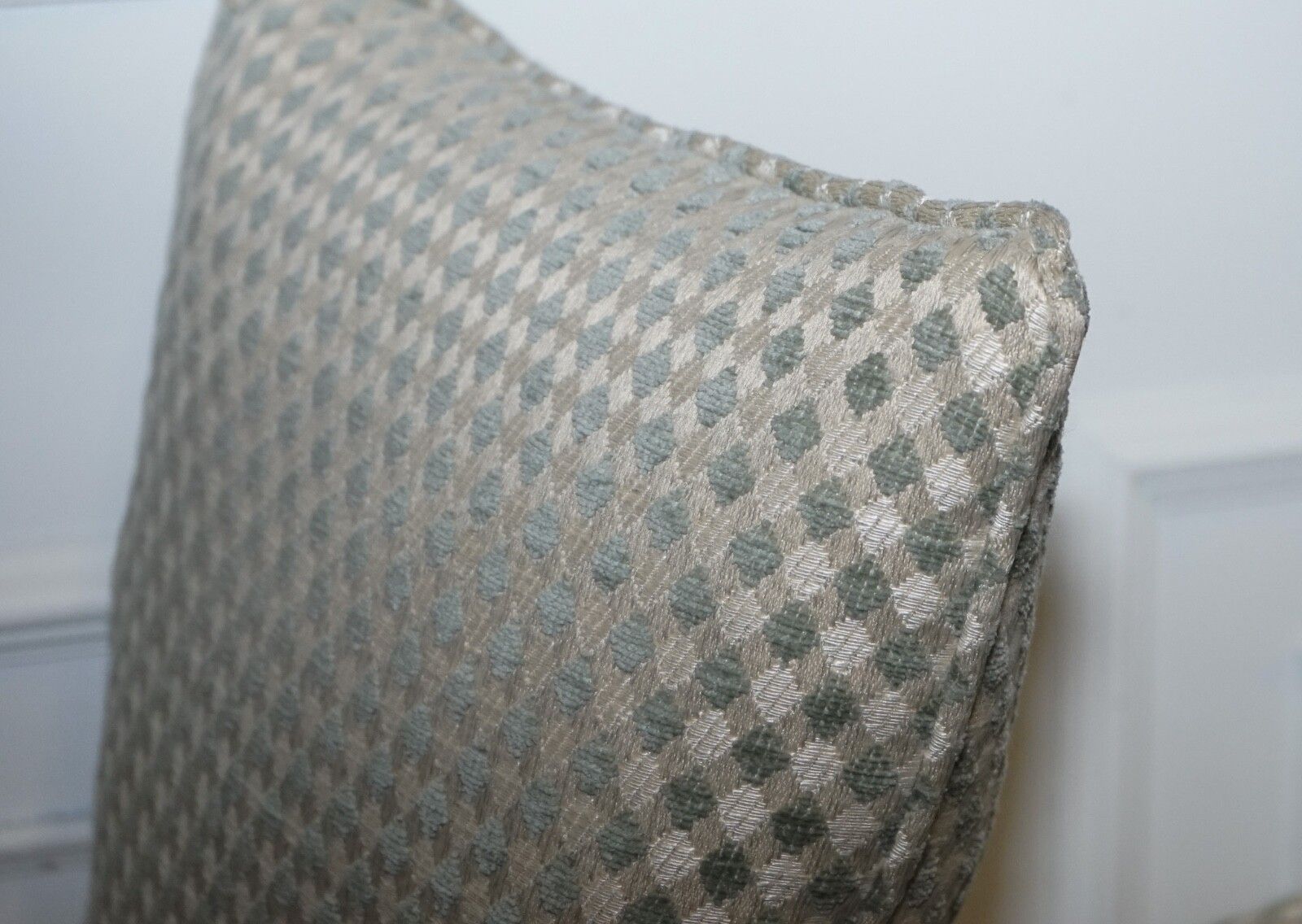 photo buy Vintage Duresta Duck Scatter Cushion Cream And Sage