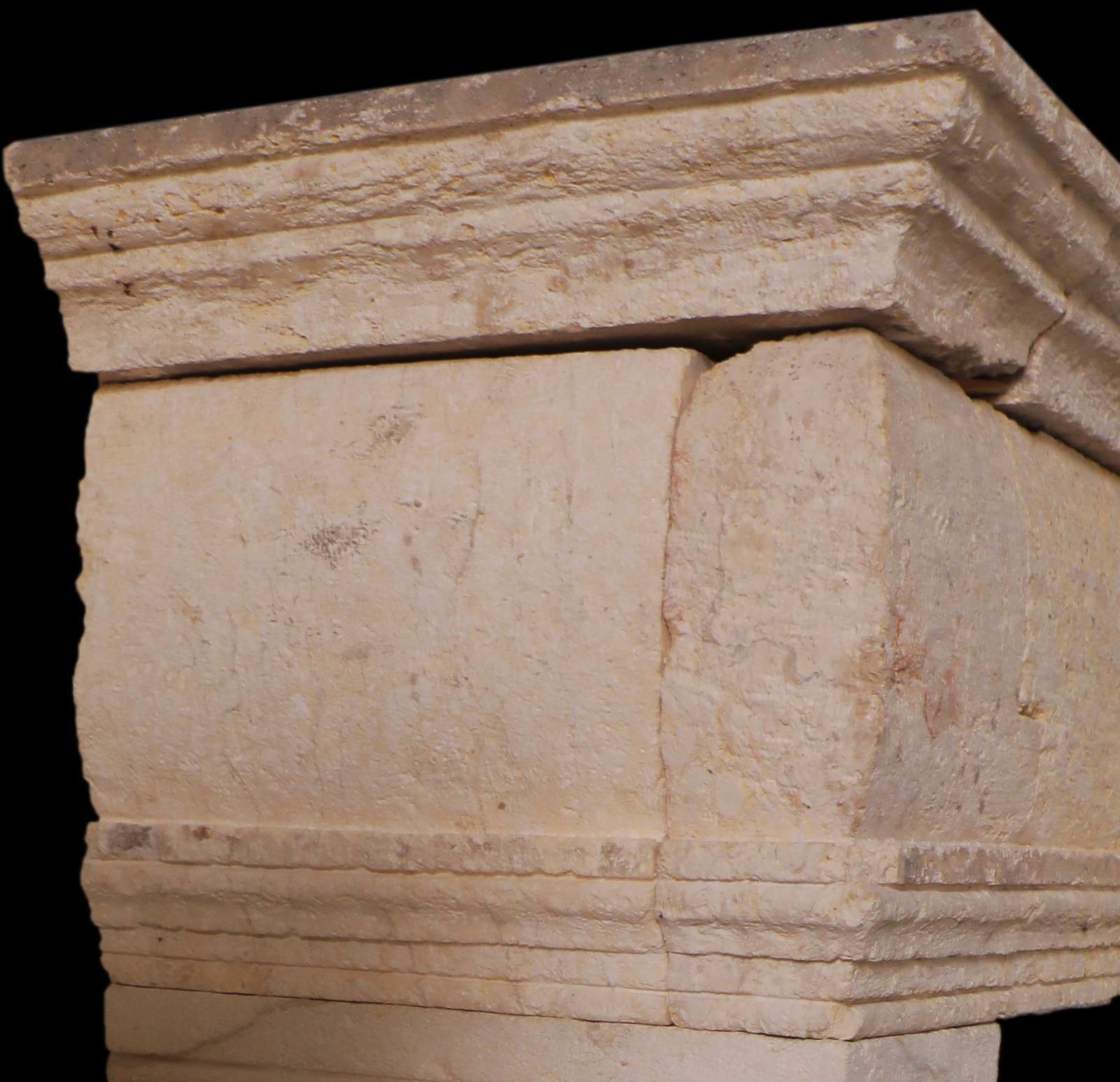 20th Century French Limestone Fireplace With Carved Lion Masks photo 15500.0